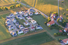 New development area Falkenweg at the Christuskirche in the district Tumlingen in Waldachtal in the state Baden-Wuerttemberg, Germany
