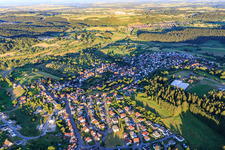 Village view from the northwest in the district Salzstetten in Waldachtal in the state Baden-Wuerttemberg, Germany