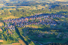 Village view from the northwest in the district Altheim in Horb am Neckar in the state Baden-Wuerttemberg, Germany