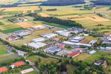 Maybachstraße industrial area with Ziegler Fleischerei- und Gastronomiebedarfs GmbH & Co. KG, MADO GmbH and TMCK 4.0 GmbH in Dornhan in the state Baden-Wuerttemberg, Germany