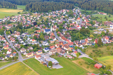 Village view from the northwest in the district Marschalkenzimmern in Dornhan in the state Baden-Wuerttemberg, Germany