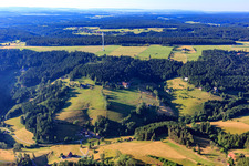 Wind turbine in the Black Forest in the district Tennenbronn in Schramberg in the state Baden-Wuerttemberg, Germany