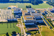 Aerial view of Black Forest Baar Clinic in the district Villingen in Villingen-Schwenningen in the state Baden-Wuerttemberg, Germany