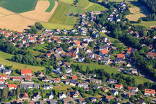 Village center with St. Otmar Church in the district Kappel in Niedereschach in the state Baden-Wuerttemberg, Germany