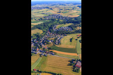 Village view from the south in the district Stetten in Zimmern ob Rottweil in the state Baden-Wuerttemberg, Germany