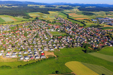 View of the town from the east in the district Seedorf in Dunningen in the state Baden-Wuerttemberg, Germany