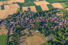 View of the town from the west in Drachenbronn-Birlenbach in the state Bas-Rhin, France