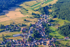 Village view from the north in Climbach in the state Bas-Rhin, France