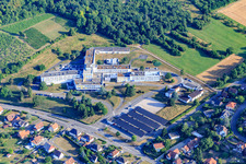 Aerial view of Center Hospitalier de la Lauter - Wissembourg in Wissembourg in the state Bas-Rhin, France