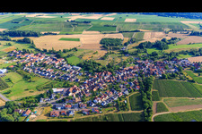 Village panorama from the south with Türmel in Oberhausen in the state Rhineland-Palatinate, Germany