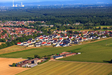 New development area K2 from the north in Kandel in the state Rhineland-Palatinate, Germany