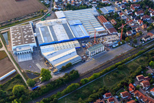 Construction site for the expansion of Kardex Remstar in Bellheim in the state Rhineland-Palatinate, Germany