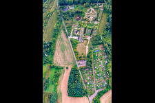 Oblique view of Garden of the Senses in Merzig in the state Saarland, Germany