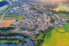 From the east in the district Schwemlingen in Merzig in the state Saarland, Germany
