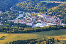 Museum Villeroy & Boch World, Villeroy & Boch Outlet Mettlach and Villeroy & Boch AG Sanitary Factory in Mettlach in the state Saarland, Germany