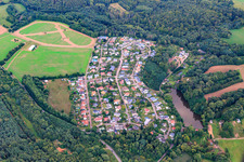 From the west in the district Honzrath in Beckingen in the state Saarland, Germany