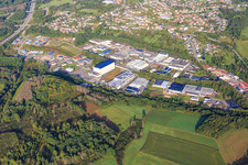 Am Söterberg industrial area with Original Wagner Pizza GmbH distribution center, Schuster-Engineering GmbH in the district Otzenhausen in Nonnweiler in the state Saarland, Germany