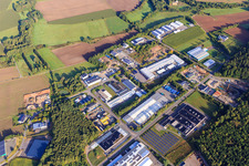 Grafenwald Industrial and Commercial Park with Rüggeberg GmbH & Co. KG, August, Eu-Rec GmbH and PaX Fenster Hermeskeil GmbH in Hermeskeil in the state Rhineland-Palatinate, Germany