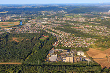 From the east in the district Fraulautern in Saarlouis in the state Saarland, Germany