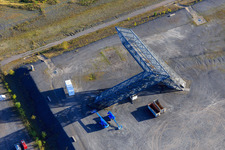 Saarpolygon "Gateway to the Future" on the Bergenhalde in Ensdorf in the state Saarland, Germany out of the air