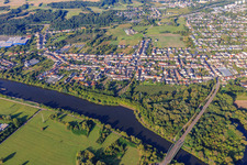 Aerial view of From the northwest in the district Lisdorf in Saarlouis in the state Saarland, Germany