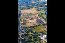 Site of the former VSE AG power plant Ensdorf in Ensdorf in the state Saarland, Germany