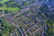 Aerial view of From the southwest in Püttlingen in the state Saarland, Germany
