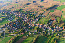 From the southeast in Wintzenbach in the state Bas-Rhin, France