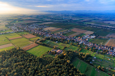 Oblique view of From the southeast in Freckenfeld in the state Rhineland-Palatinate, Germany