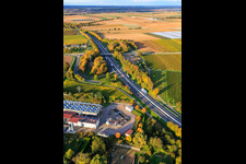 Geothermal power plant Insheim for lithium extraction by Vulcan Energy GmbH in the background Rig V20 of Vercana GmbH in Insheim in the state Rhineland-Palatinate, Germany