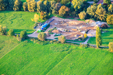 Dismantling of the oil production facilities on the Queich in the district Queichheim in Landau in der Pfalz in the state Rhineland-Palatinate, Germany