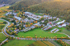 Aerial view of Palatinate Hospital for Psychiatry and Neurology in Klingenmünster in the state Rhineland-Palatinate, Germany
