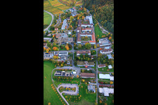 Oblique view of Palatinate Hospital for Psychiatry and Neurology in Klingenmünster in the state Rhineland-Palatinate, Germany