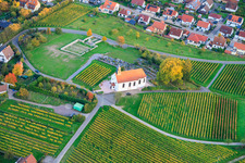 St. Dionysius Chapel and Cemetery in Autumn in the district Gleiszellen in Gleiszellen-Gleishorbach in the state Rhineland-Palatinate, Germany