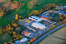 Aerial view of Union Bauzentrum Hornbach BZA-Kapellen in the district Kapellen in Kapellen-Drusweiler in the state Rhineland-Palatinate, Germany