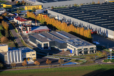 Oblique view of Southern Palatinate workshop in Offenbach an der Queich in the state Rhineland-Palatinate, Germany