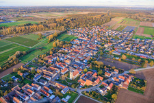 Aerial view of From the southwest in Freisbach in the state Rhineland-Palatinate, Germany