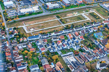 New development area Im Storchenring under development in the district Queichheim in Landau in der Pfalz in the state Rhineland-Palatinate, Germany