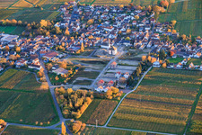 New development area Dorflegben at the former sparkling wine cellar in Böchingen in the state Rhineland-Palatinate, Germany