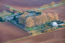 Cemetery Zeiskam in Zeiskam in the state Rhineland-Palatinate, Germany