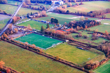 Sports grounds of TB Jahn 1896 eV and TC '86 eV in Zeiskam in the state Rhineland-Palatinate, Germany out of the air
