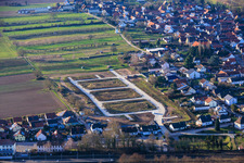Developed new residential area Im Kirschgarten in Winden in the state Rhineland-Palatinate, Germany