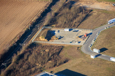 Industrial area in the Speyer Valley in Rülzheim in the state Rhineland-Palatinate, Germany