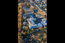 Aerial view of PAMINA School Center Herxheim in Herxheim bei Landau in the state Rhineland-Palatinate, Germany