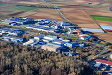Industrial Park W from the southwest in Herxheim bei Landau in the state Rhineland-Palatinate, Germany