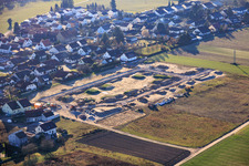 New development area "In den Kieseläckern II" under development in Herxheimweyher in the state Rhineland-Palatinate, Germany