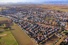 Anne Frank Street in Herxheim bei Landau in the state Rhineland-Palatinate, Germany