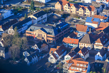 Town hall, citizens' office and savings bank Südpfalz in Wörth am Rhein in the state Rhineland-Palatinate, Germany
