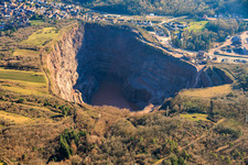 Quarry Albersweiler from the north in Albersweiler in the state Rhineland-Palatinate, Germany