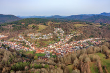 From the west in Bundenthal in the state Rhineland-Palatinate, Germany